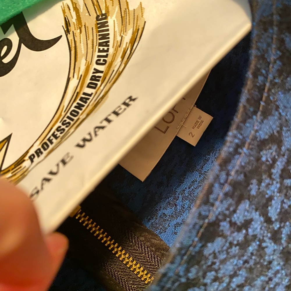 Size 2 dress blue and black marl coloring above the knee - Picture 5 of 5